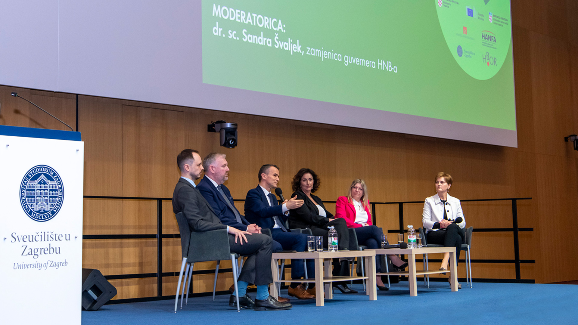 Deputy Governor Sandra Švaljek moderated a panel at the conference ‘Supporting Sustainable Financing’