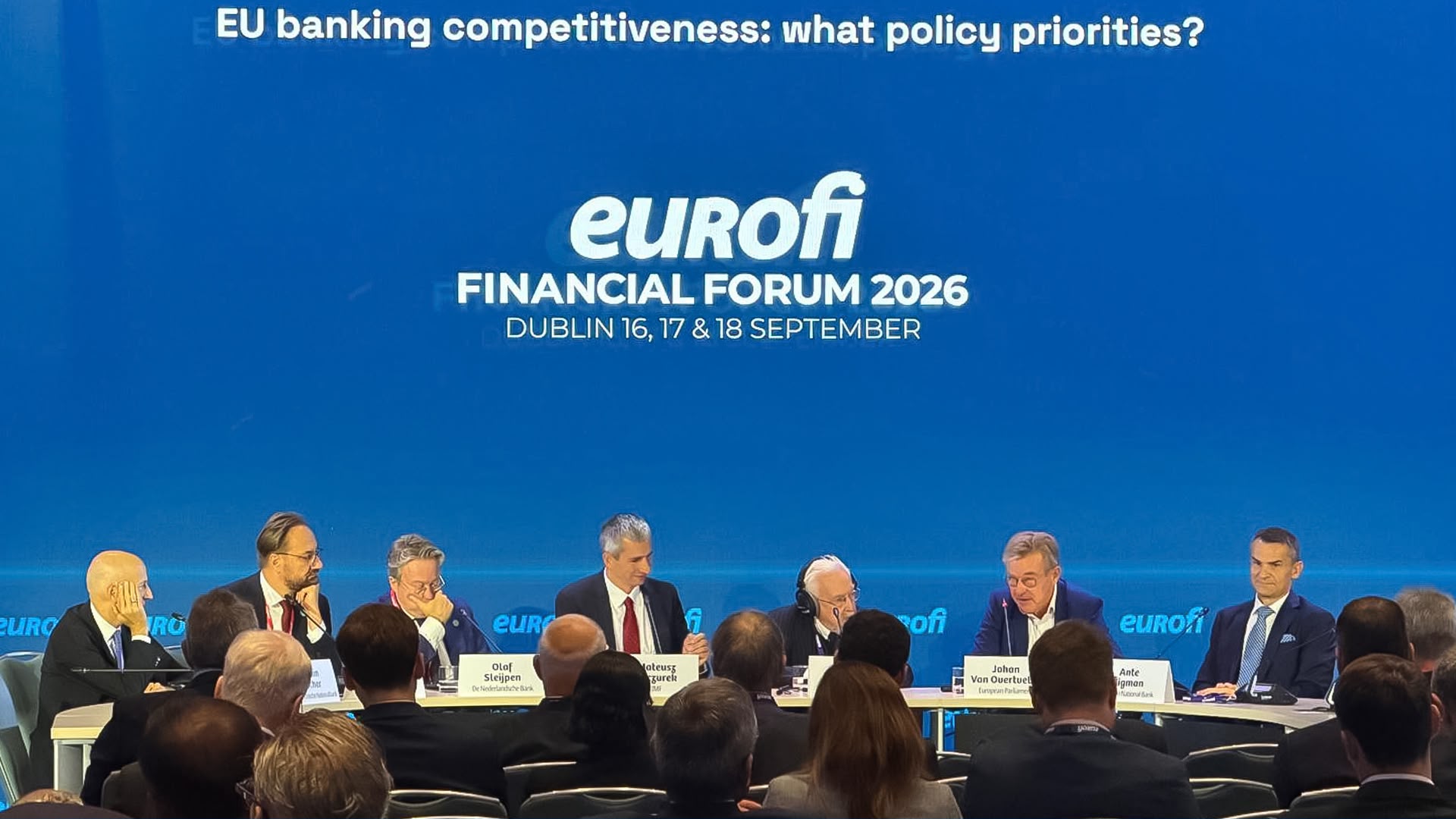 CNB Governor participated at a panel of the 2026 Eurofi Financial Forum in Dublin